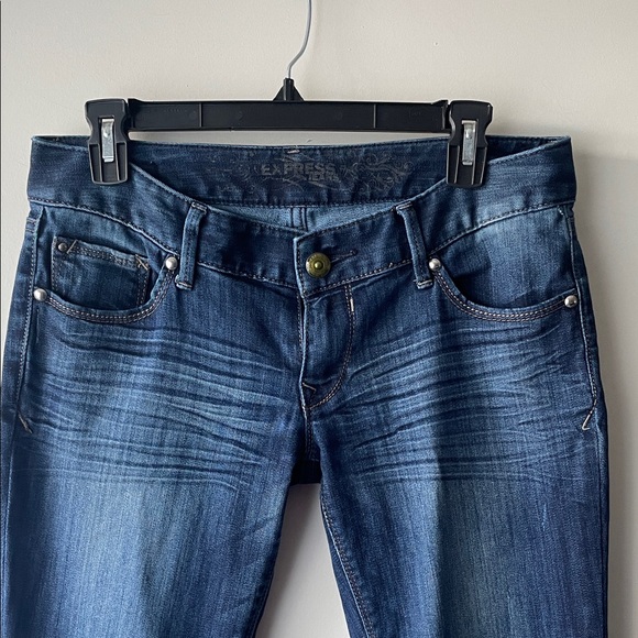 Express Women's Deep Indigo Skinny Jeans - Picture 2 of 11